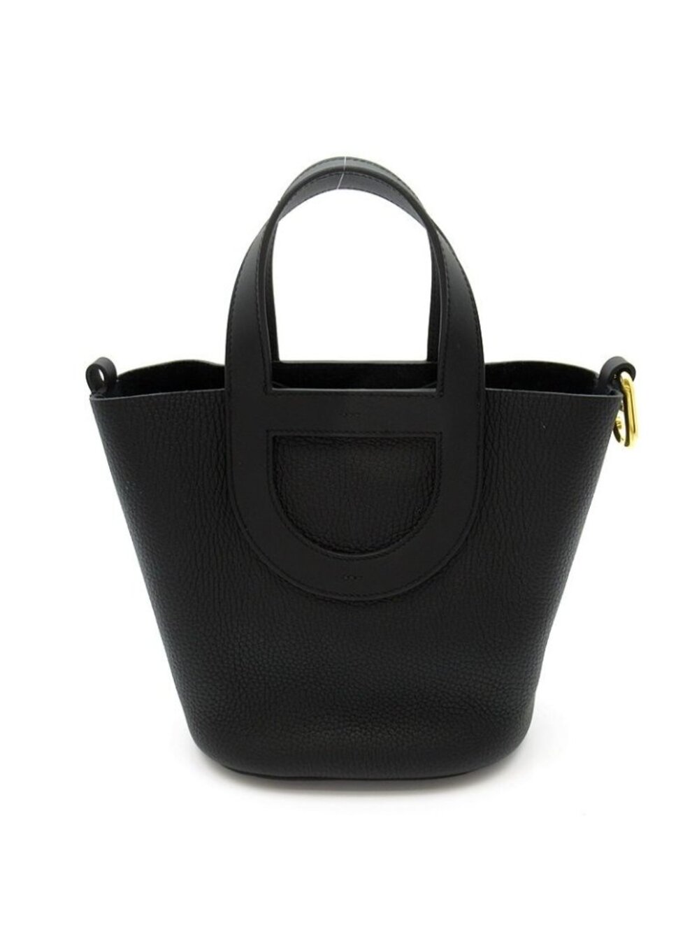 Hermes in the Loop 18 Taurillon Clemence Swift Handbag Black
